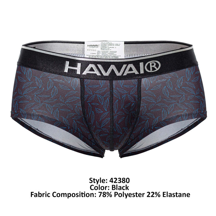 HAWAIR Printed Briefs in Black – men's briefs