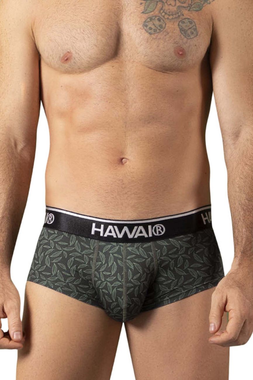 HAWAIR Printed Briefs in Green – men's briefs
