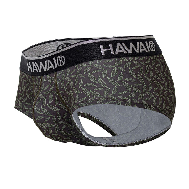 HAWAIR Printed Briefs in Green – men's briefs