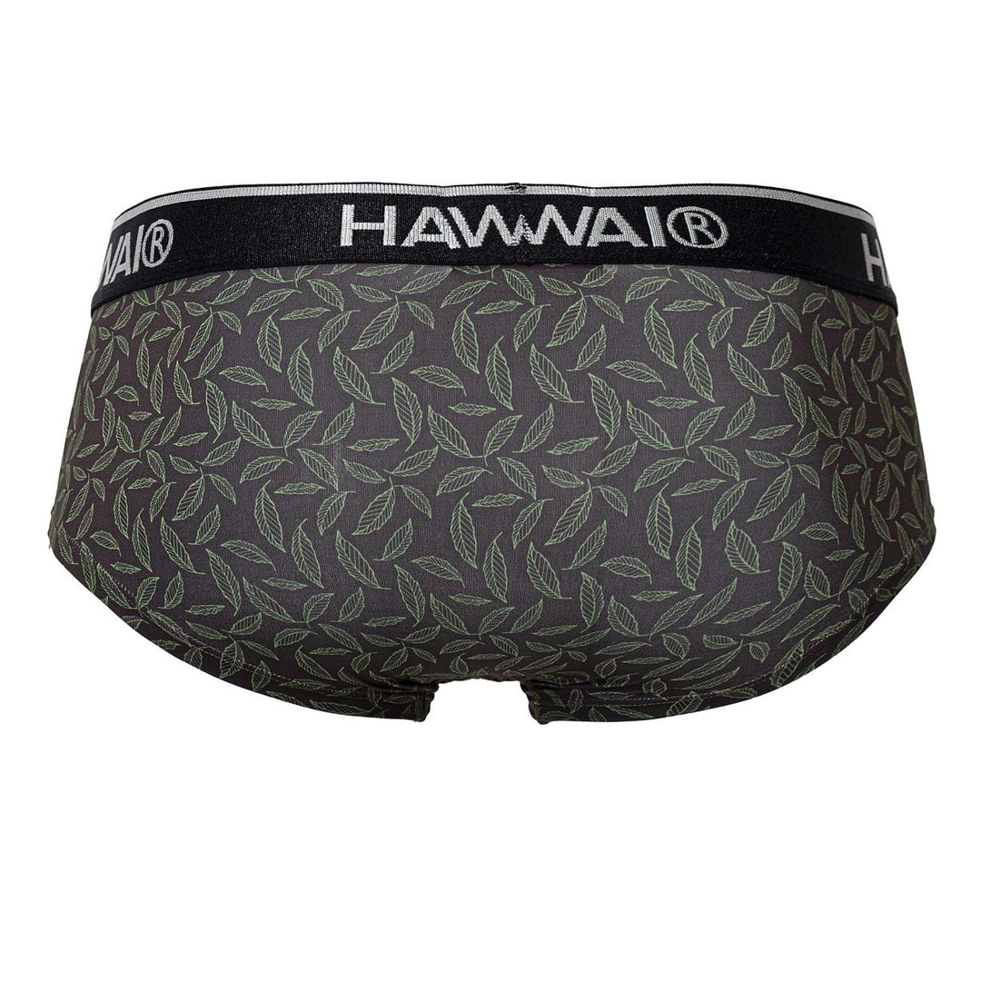 HAWAIR Printed Briefs in Green – men's briefs