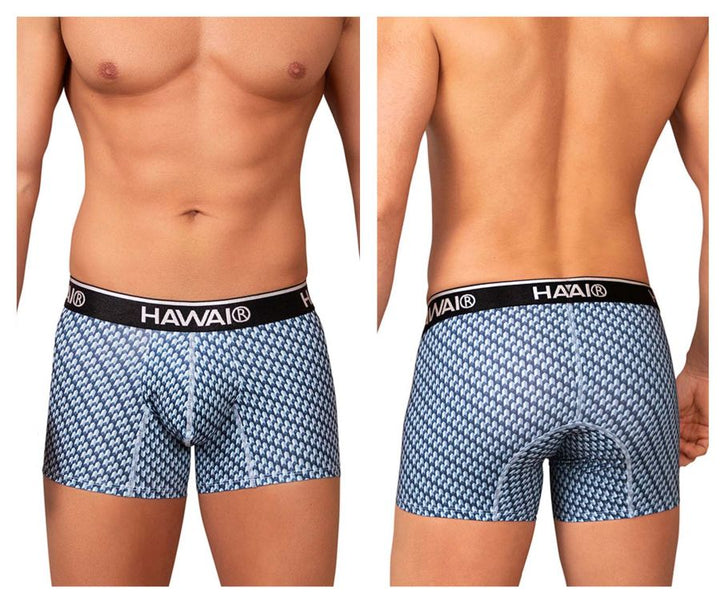 HAWAIR Printed Men's Trunk Underwear in Blue – men's trunks