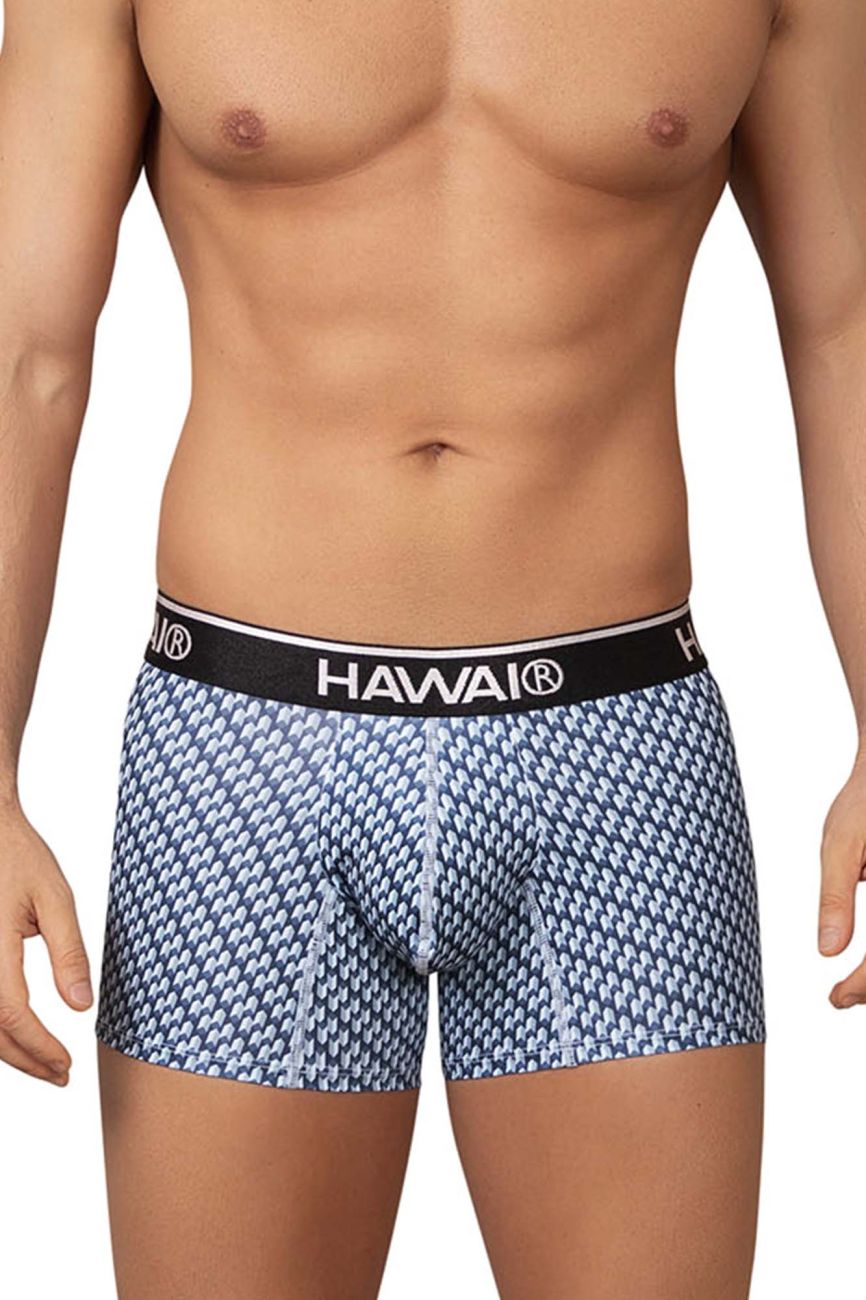 HAWAIR Printed Men's Trunk Underwear in Blue – men's trunks