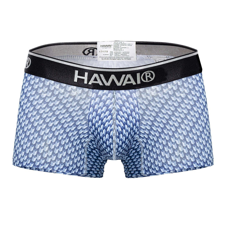 HAWAIR Printed Men's Trunk Underwear in Blue – men's trunks
