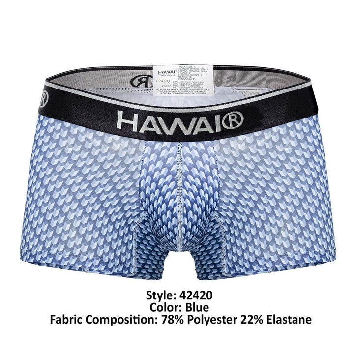 HAWAIR Printed Men's Trunk Underwear in Blue – men's trunks