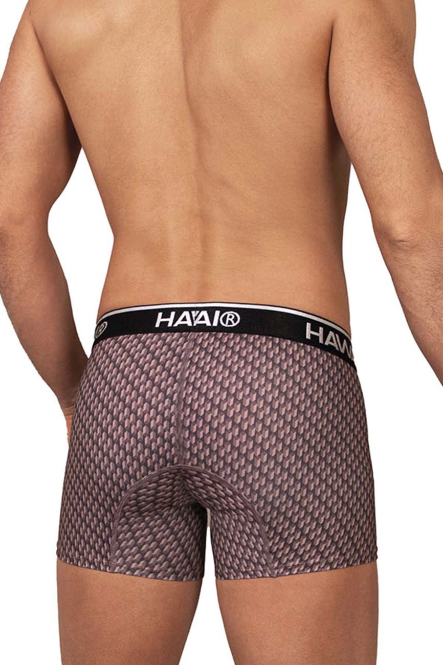 HAWAIR Printed Trunks in Cocoa – men's trunks