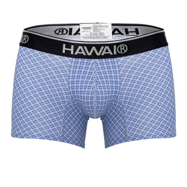 HAWAIR Printed Trunks in Blue – men's trunks