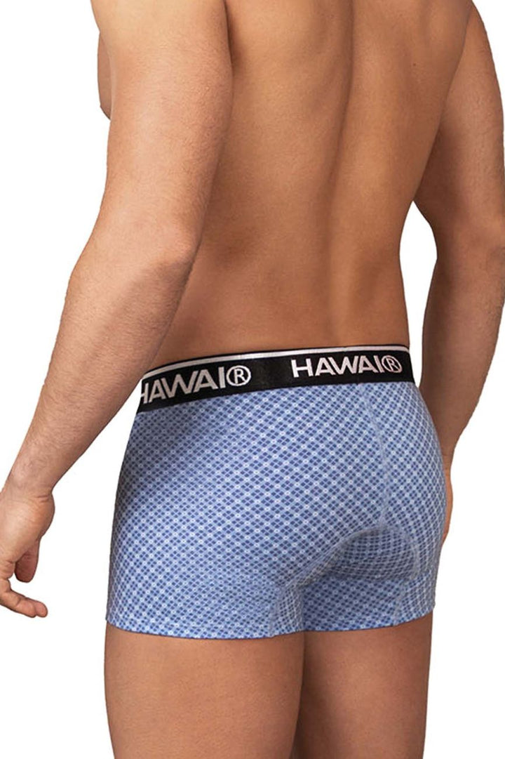 HAWAIR Printed Trunks in Blue – men's trunks
