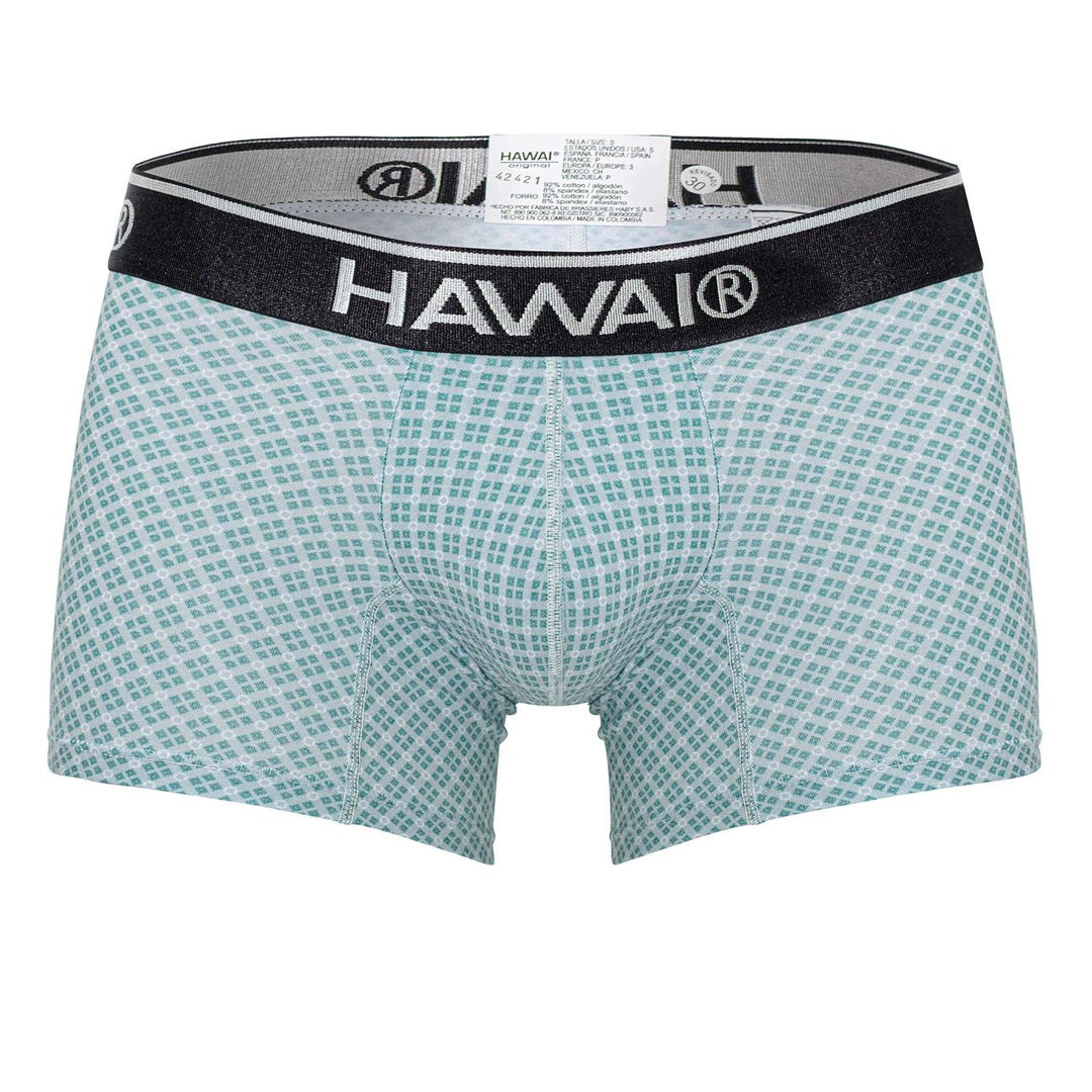 HAWAIR Printed Trunks in Green – men's trunks