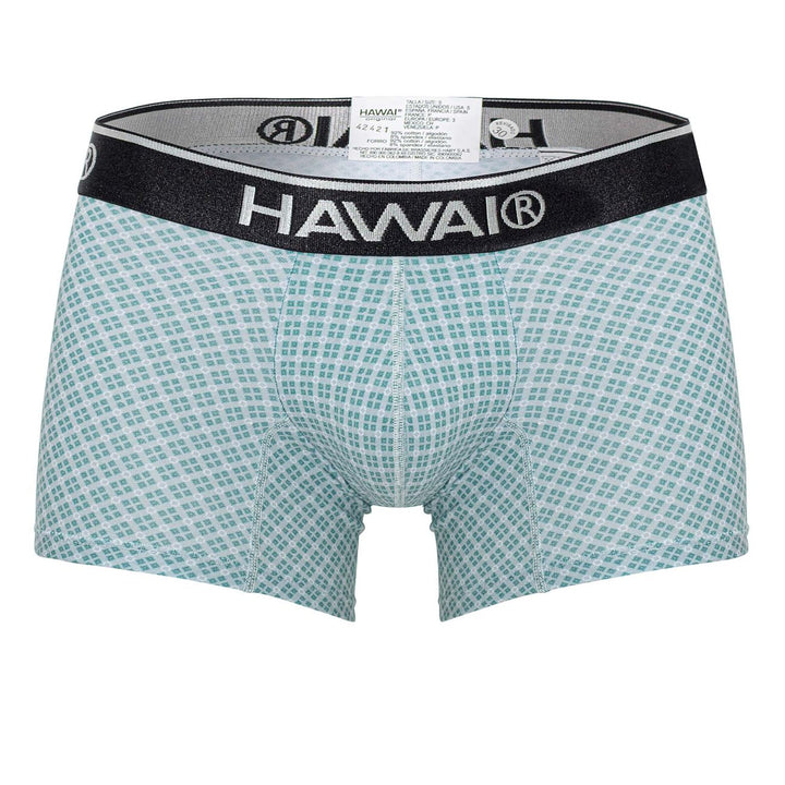 HAWAIR Printed Trunks in Green – men's trunks