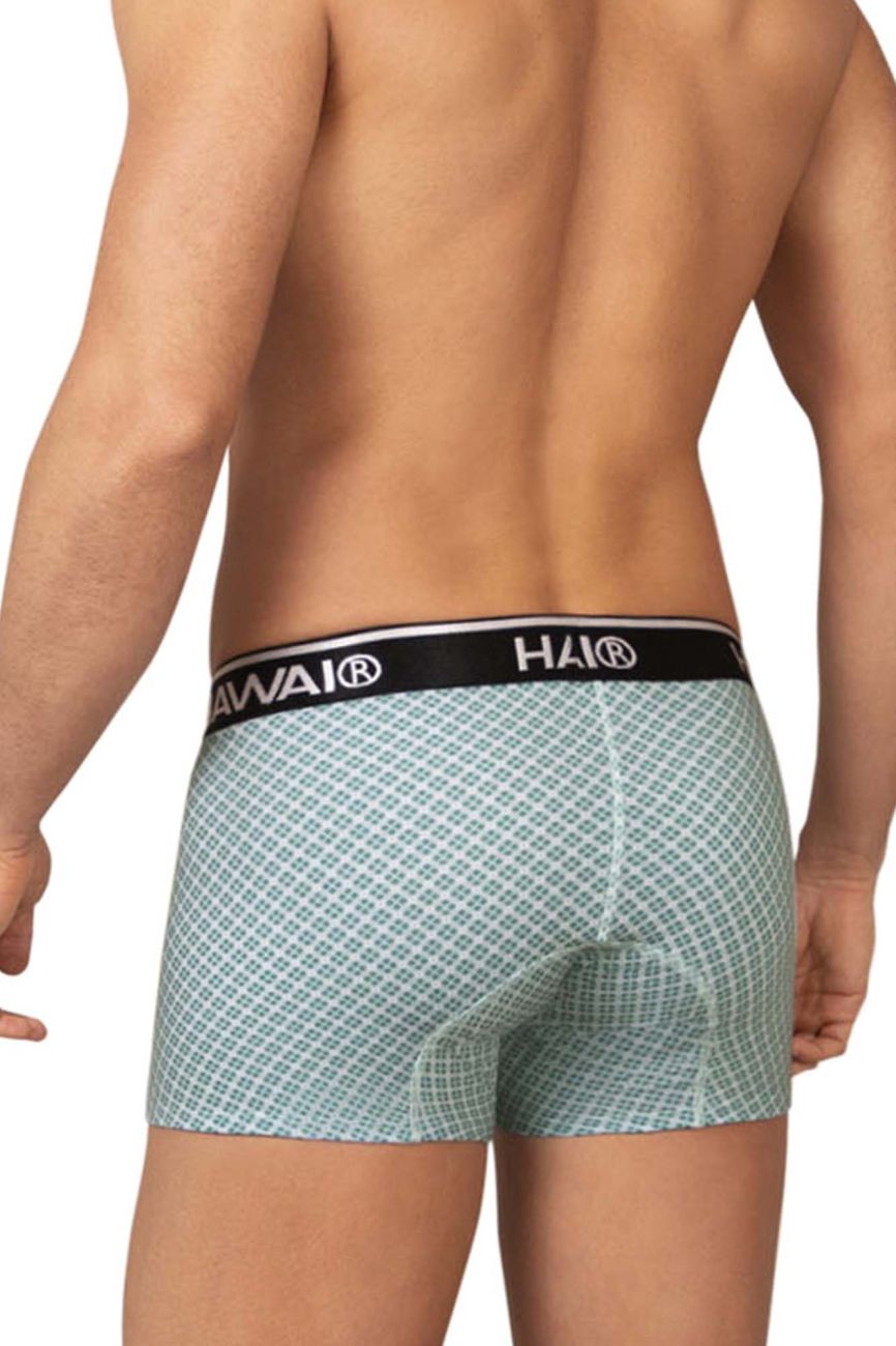 HAWAIR Printed Trunks in Green – men's trunks