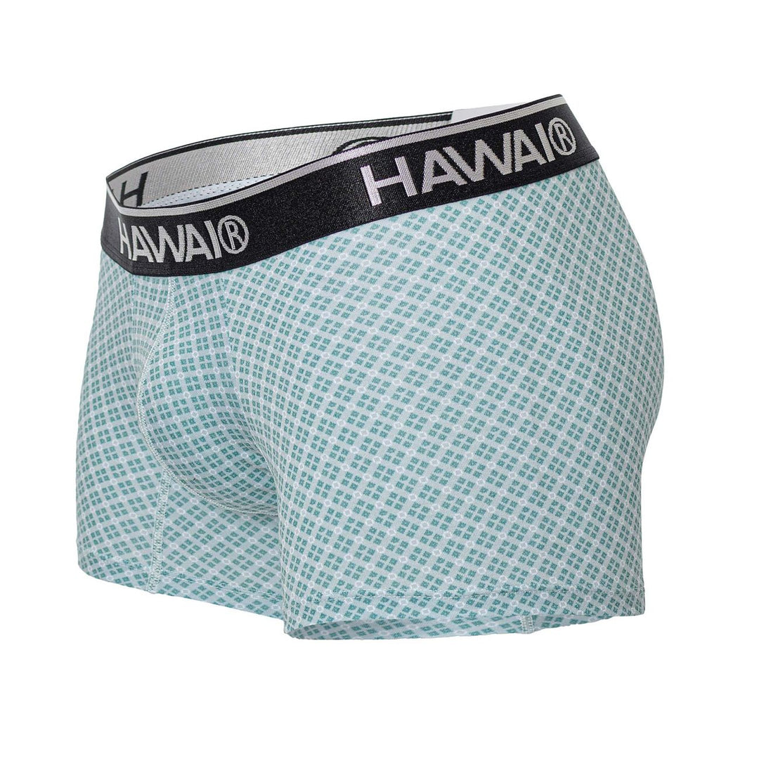HAWAIR Printed Trunks in Green – men's trunks