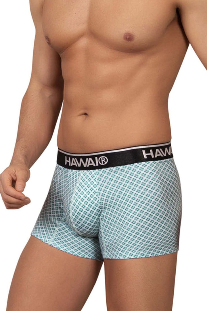 HAWAIR Printed Trunks in Green – men's trunks