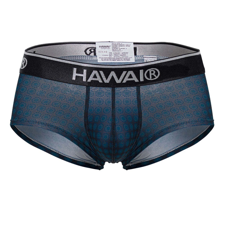 HAWAIR Printed Briefs in Blue – men's briefs
