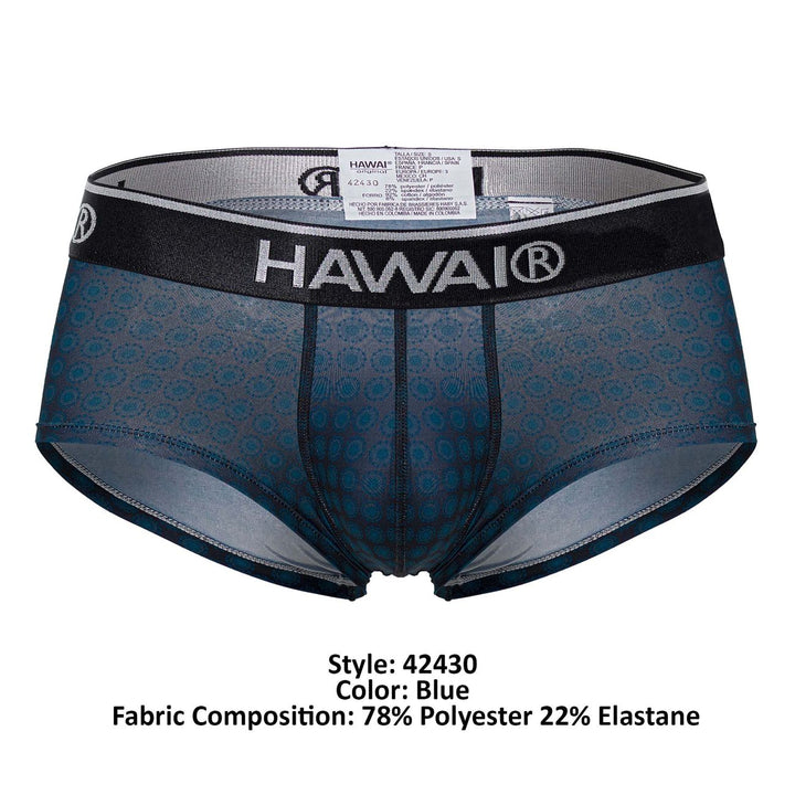 HAWAIR Printed Briefs in Blue – men's briefs