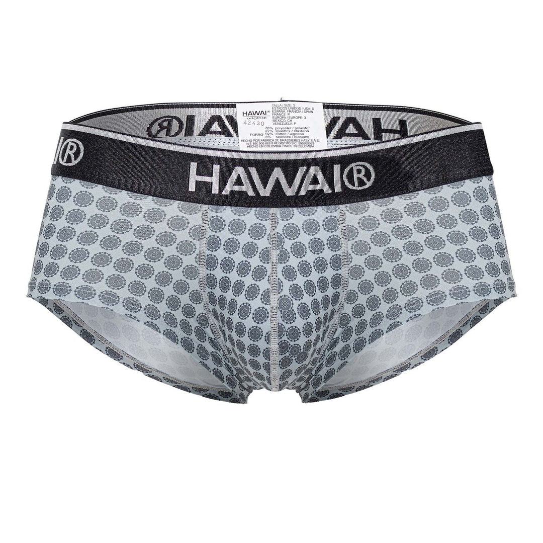 HAWAIR Printed Briefs in Gray – men's briefs