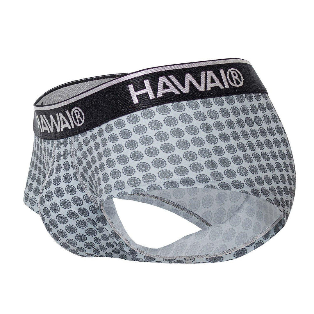 HAWAIR Printed Briefs in Gray – men's briefs