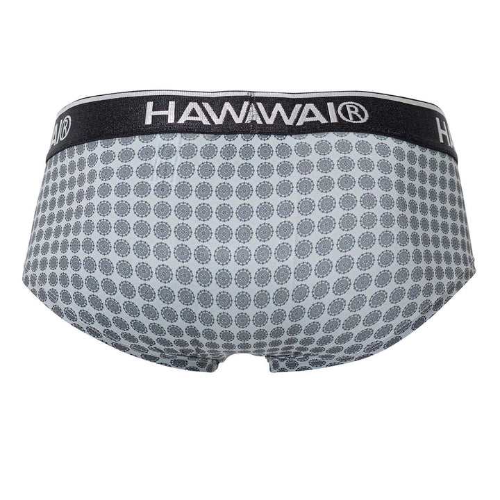 HAWAIR Printed Briefs in Gray – men's briefs