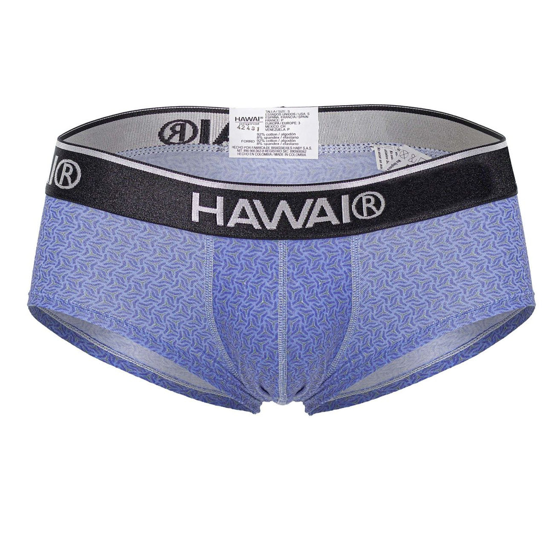 HAWAIR Printed Briefs in Blue – men's briefs