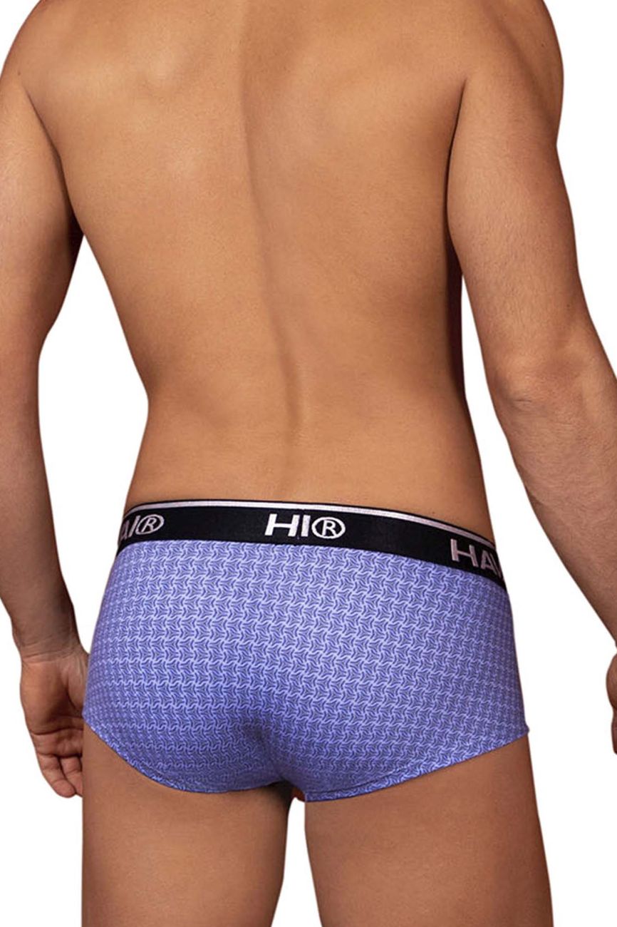 HAWAIR Printed Briefs in Blue – men's briefs