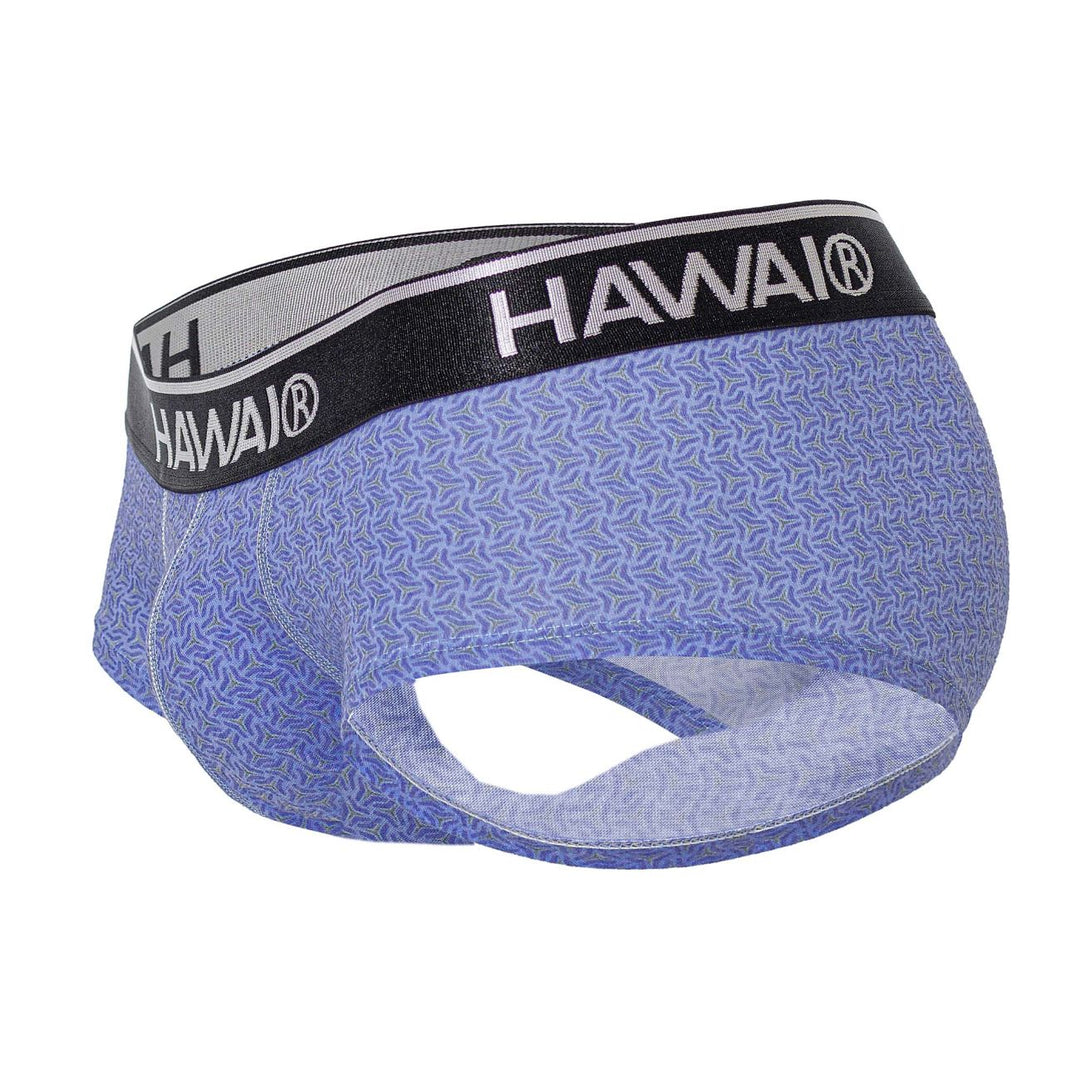 HAWAIR Printed Briefs in Blue – men's briefs