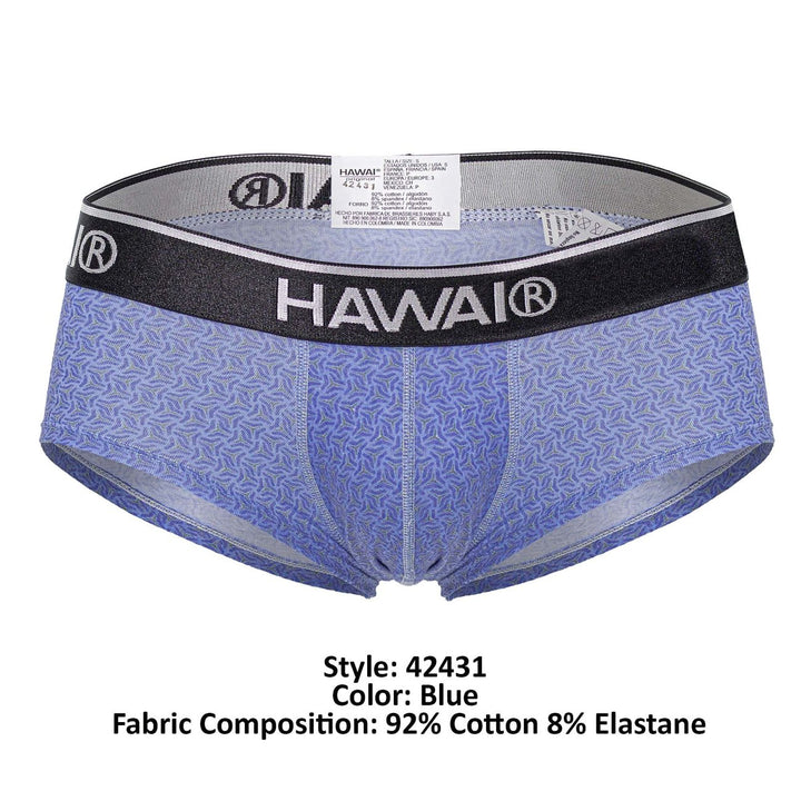 HAWAIR Printed Briefs in Blue – men's briefs