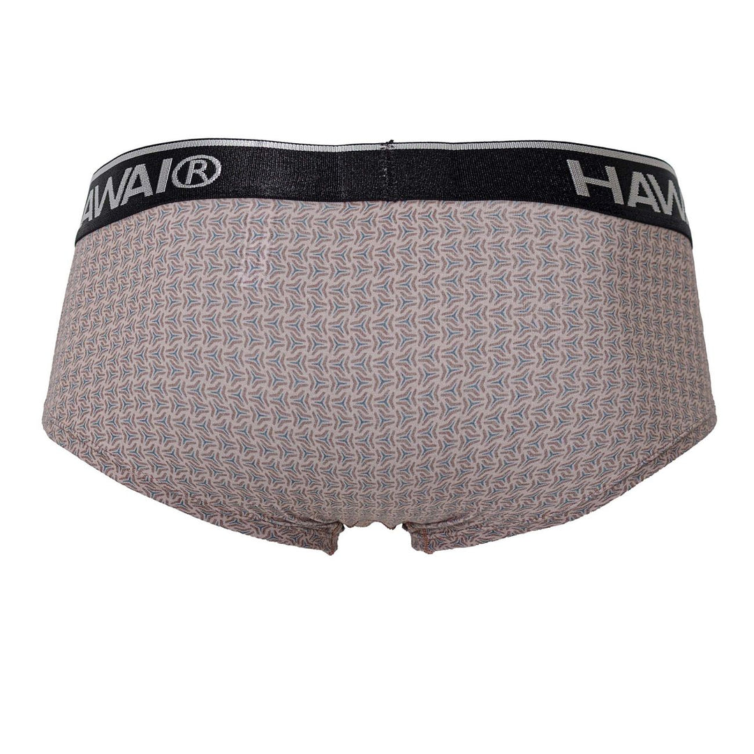 HAWAIR Printed Briefs in Cocoa – men's briefs