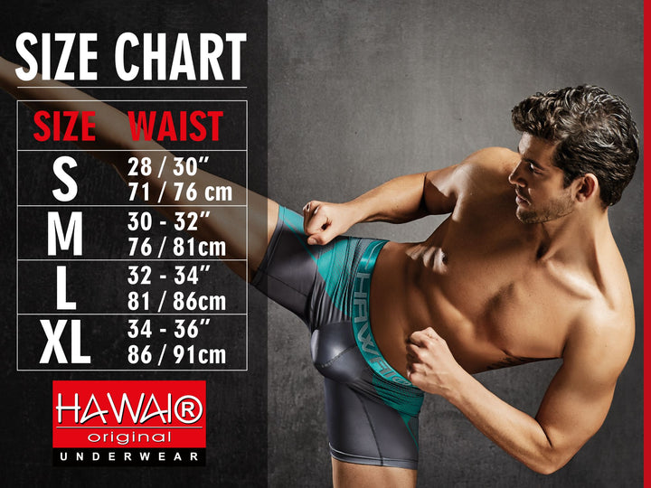 HAWAIR Printed Trunks in Green – men's trunks
