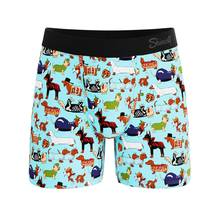 Shinesty The Halloweenies Halloween dogs Ball Hammock pouch underwear – men's Halloween dogs boxer briefs