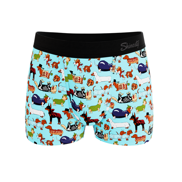Shinesty The Halloweenies Halloween dogs Ball Hammock pouch trunks – men's Halloween dogs trunk underwear