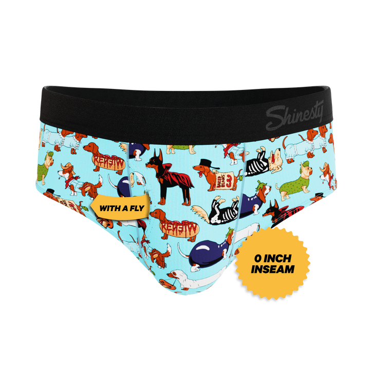 Shinesty The Halloweenies Halloween dogs Ball Hammock pouch underwear briefs – men's Halloween dogs brief