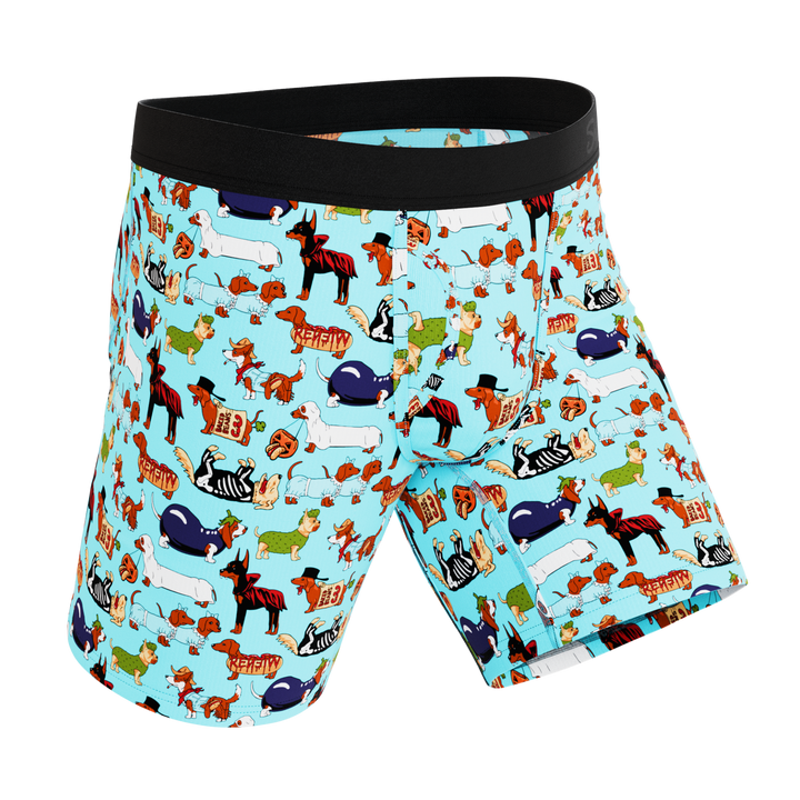 Shinesty The Halloweenies Halloween dogs Ball Hammock long leg underwear with fly – Halloween dogs long boxer