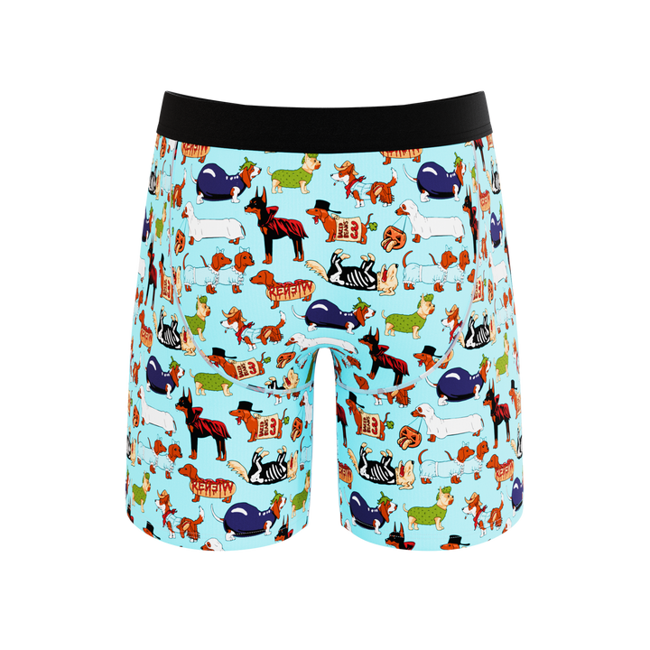 Shinesty The Halloweenies Halloween dogs Ball Hammock long leg underwear with fly – Halloween dogs long boxer