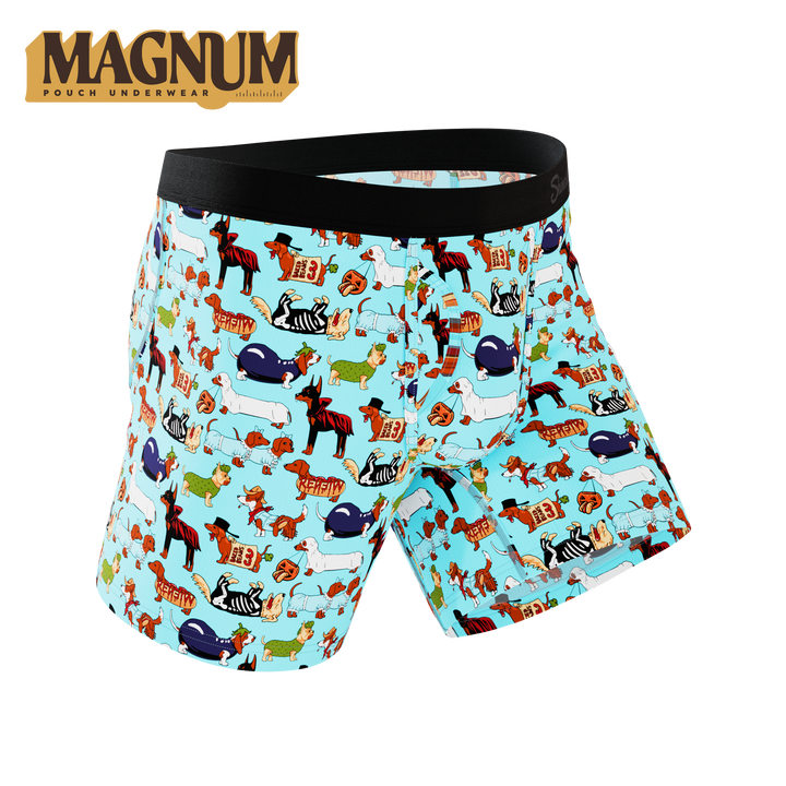 Shinesty The Halloweenies Halloween dogs Ball Hammock Magnum Big Pouch – men's Halloween dogs big pouch boxer