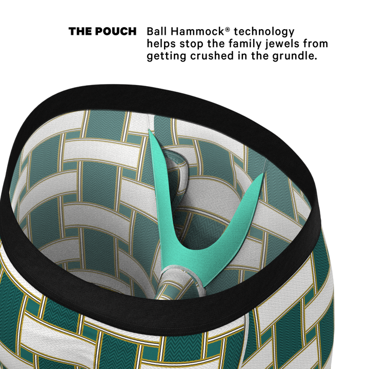 Shinesty The Lawn Chair Vintage Webbed Long Leg Ball Hammock® Pouch Boxer Brief with Fly