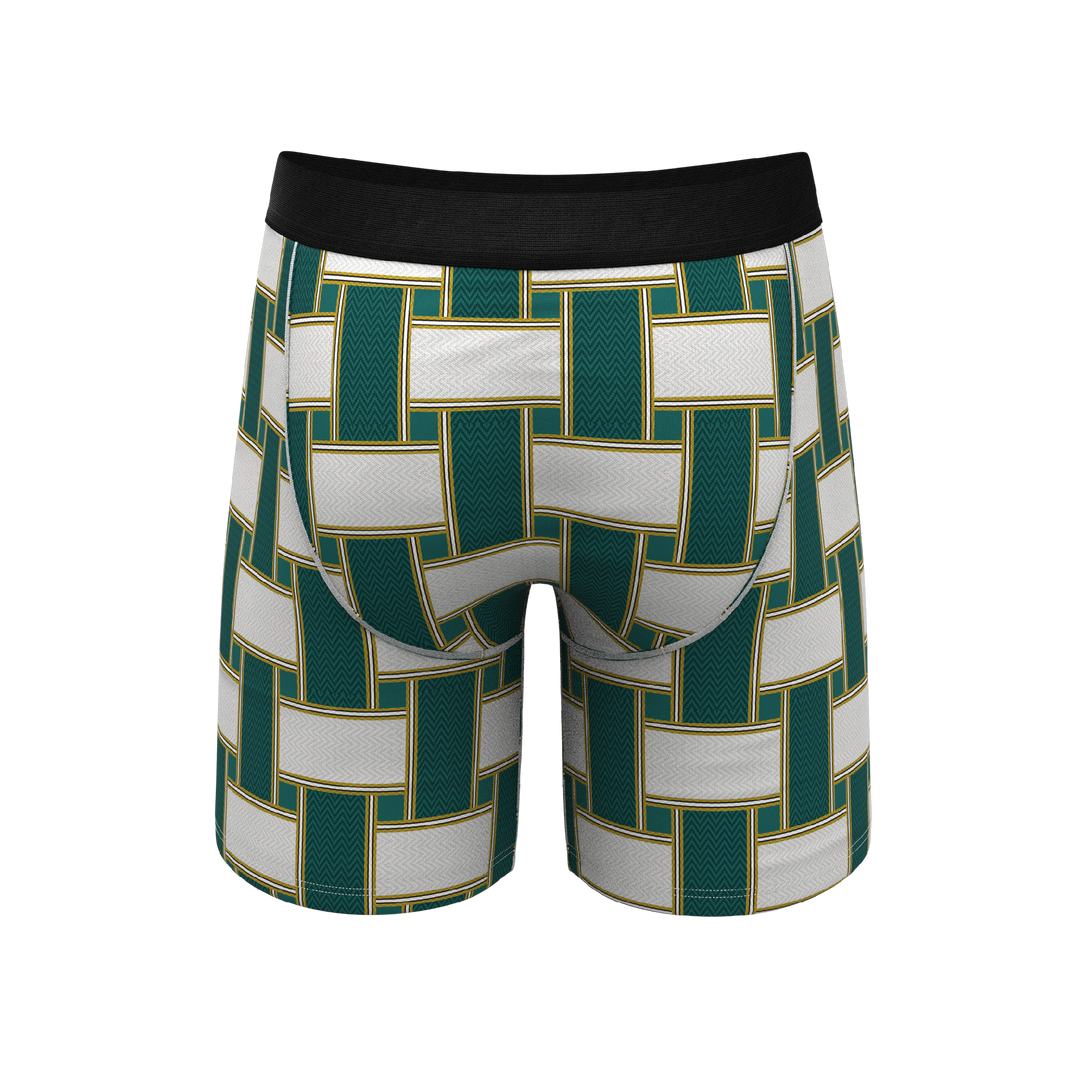 Shinesty The Lawn Chair Vintage Webbed Long Leg Ball Hammock® Pouch Boxer Brief with Fly