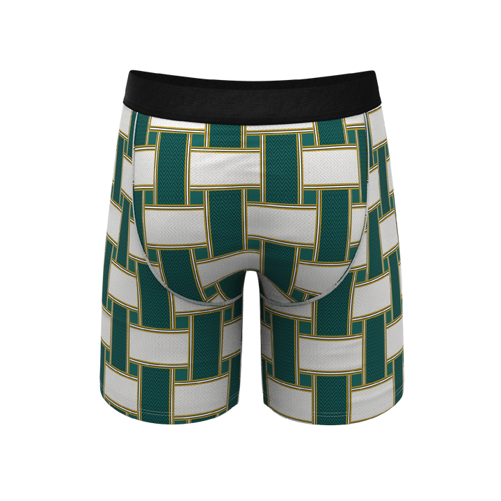 Shinesty The Lawn Chair Vintage Webbed Long Leg Ball Hammock® Pouch Boxer Brief with Fly