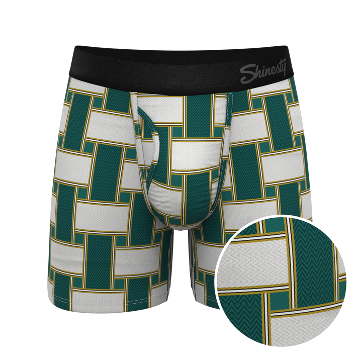 Shinesty "The Lawn Chair" Vintage Webbed Ball Hammock® Pouch Boxer Briefs with Fly