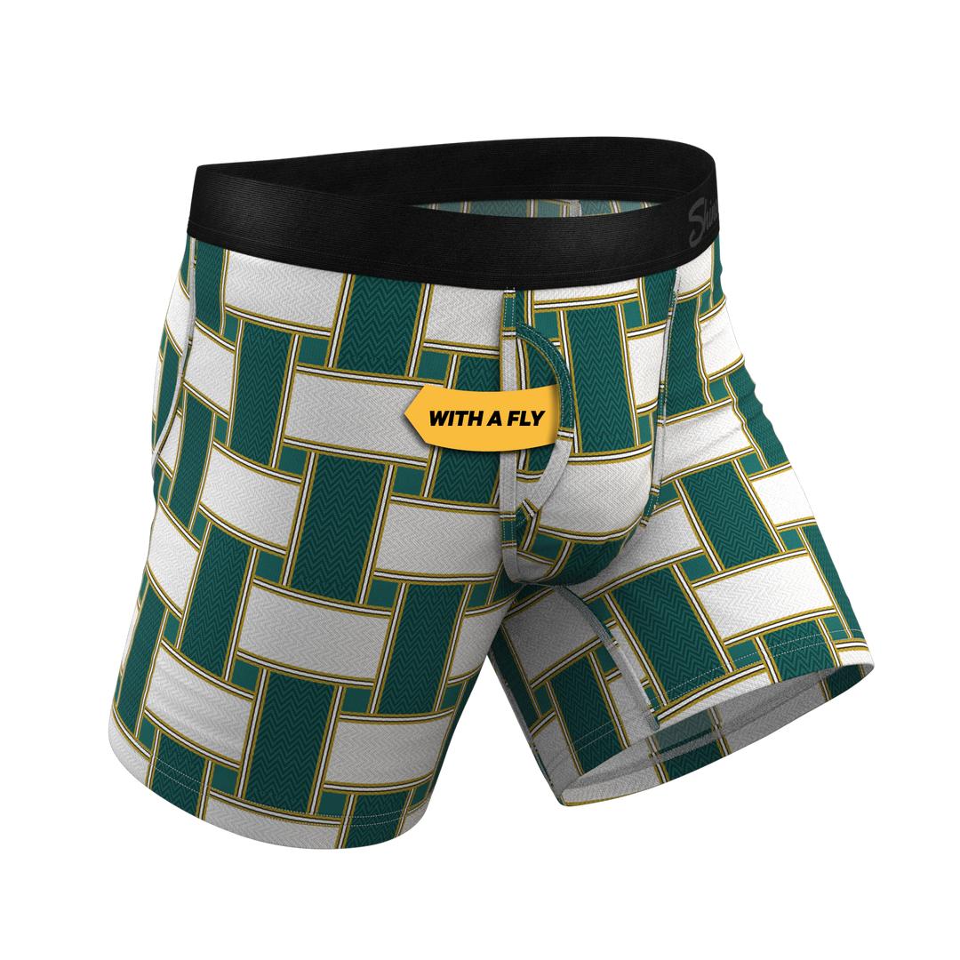 Shinesty "The Lawn Chair" Vintage Webbed Ball Hammock® Pouch Boxer Briefs with Fly