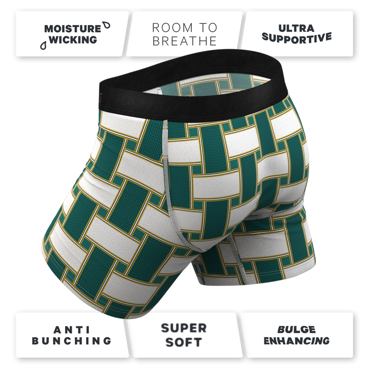 Shinesty "The Lawn Chair" Vintage Webbed Ball Hammock® Pouch Boxer Briefs with Fly