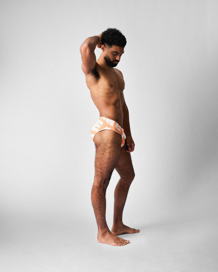 Headliner Wide Swim Brief - Orange