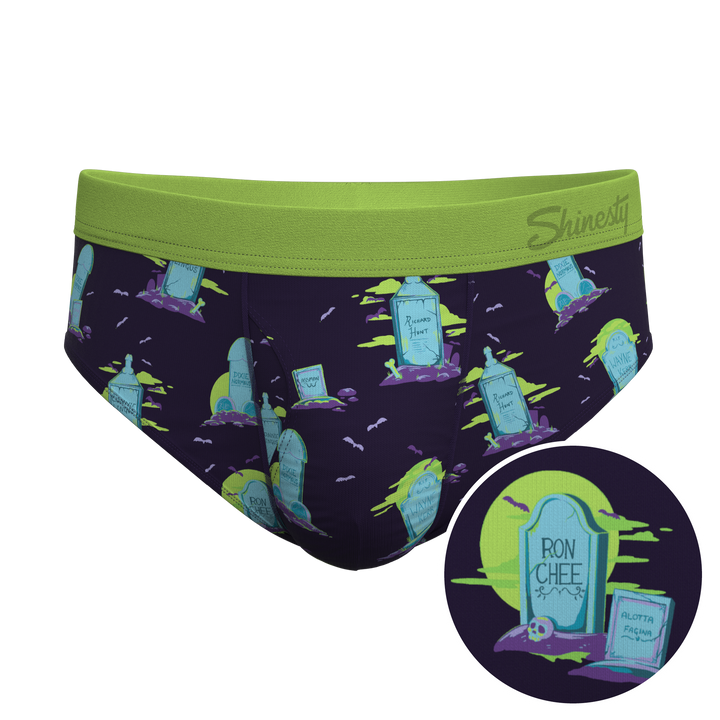 The Headstone Tombstone Ball Hammock® Pouch Underwear Briefs | Funny Pouch Briefs