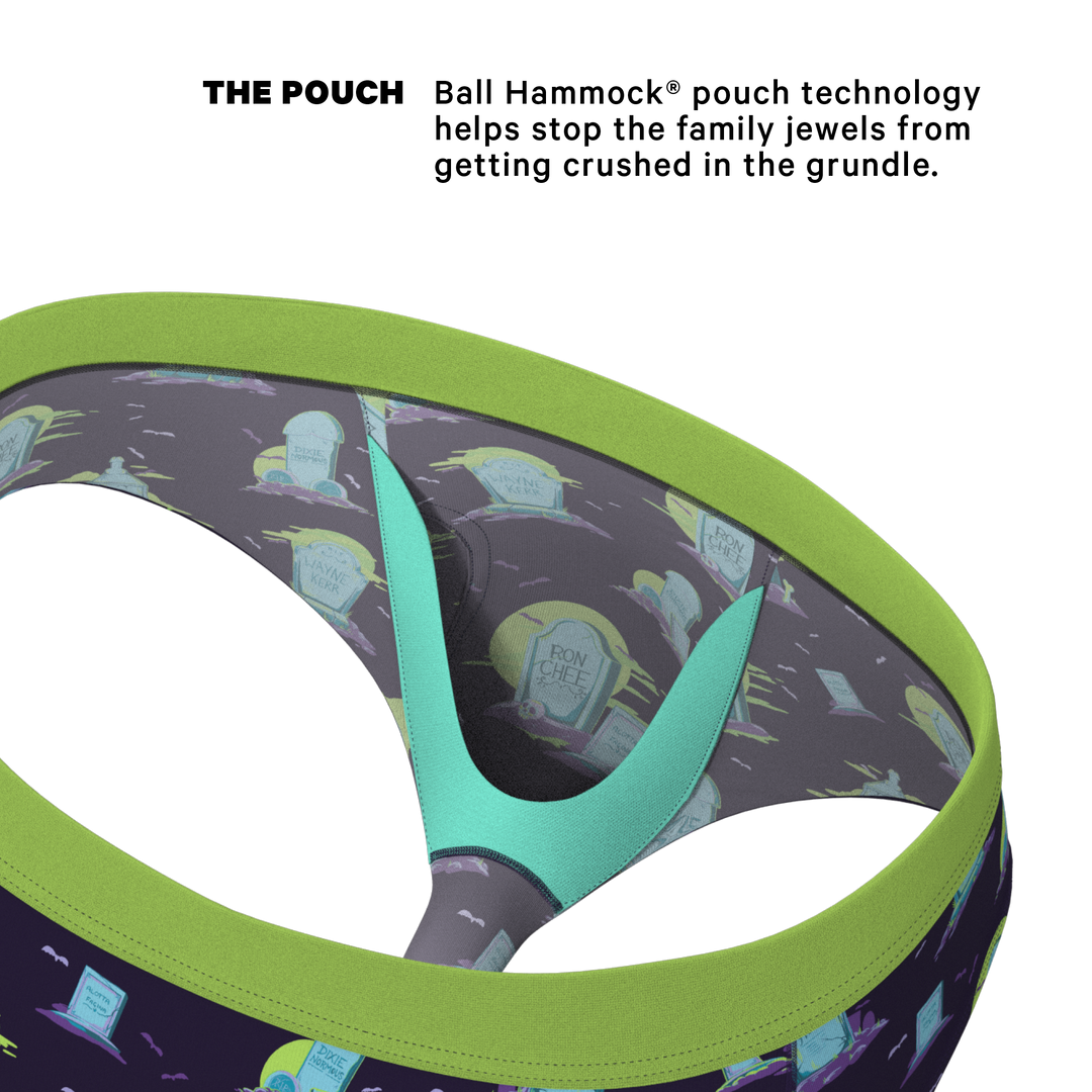 The Headstone Tombstone Ball Hammock® Pouch Underwear Briefs | Funny Pouch Briefs