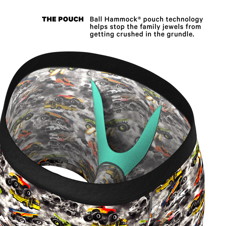 The Here Be Monsters Monster Truck Ball Hammock® Pouch Underwear