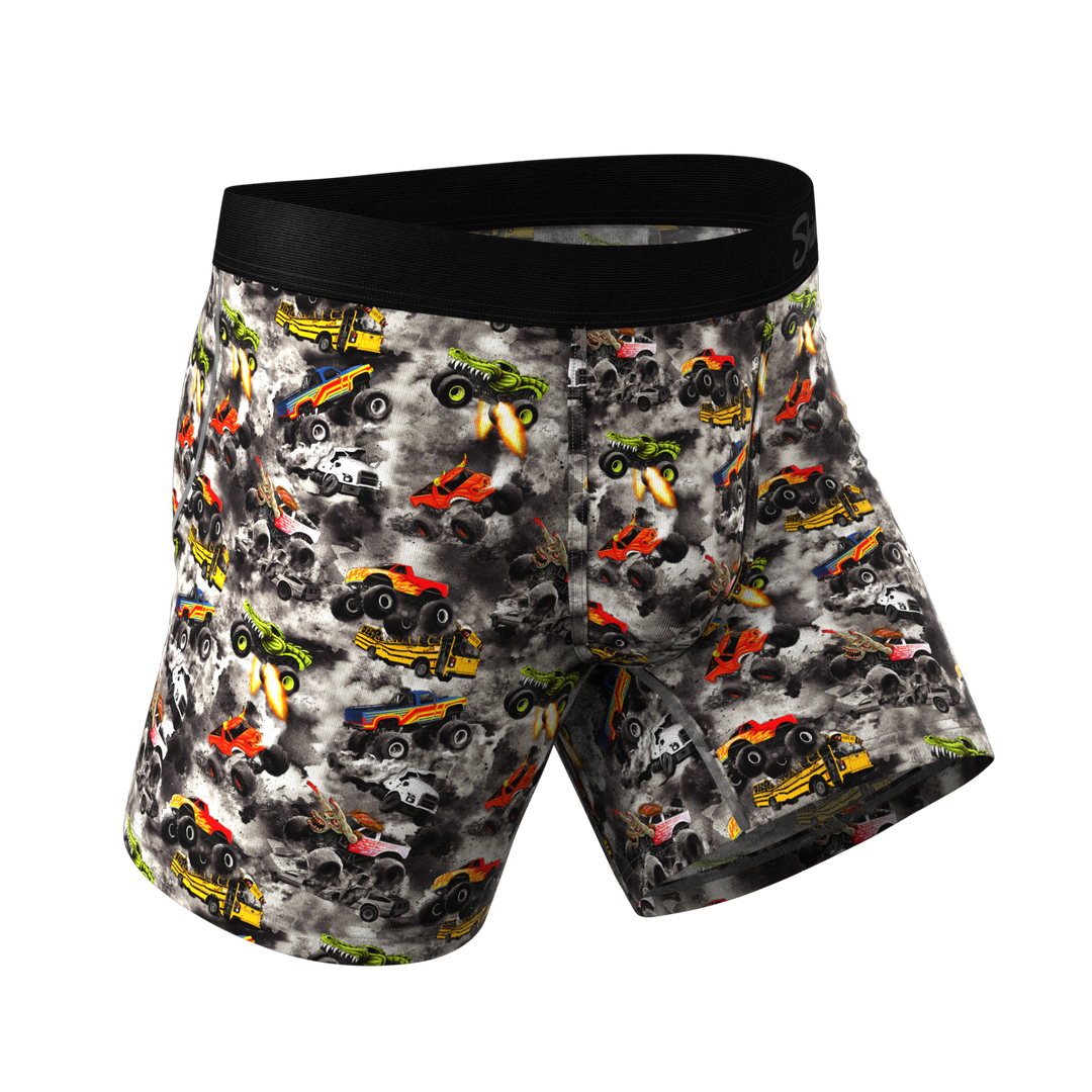 The Here Be Monsters Monster Truck Ball Hammock® Pouch Underwear