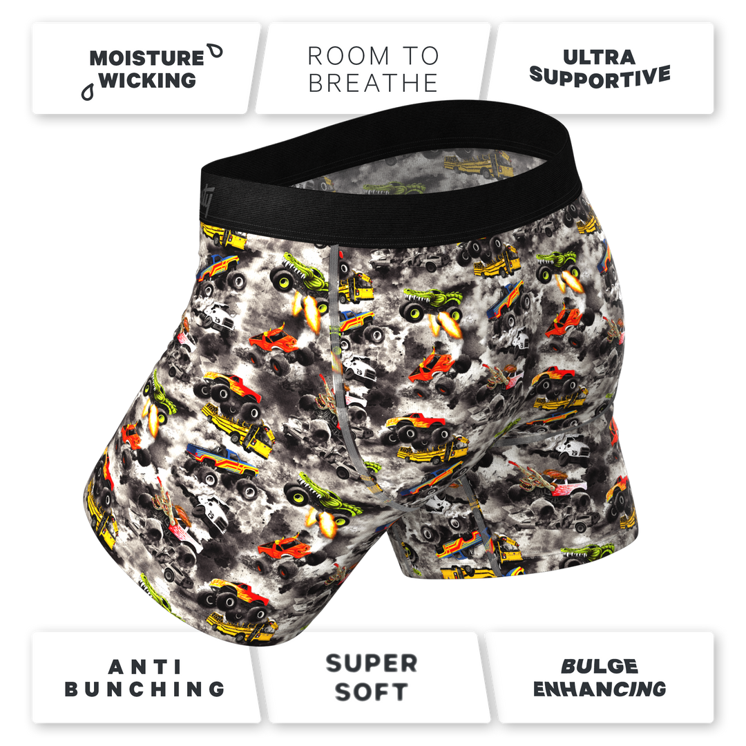 The Here Be Monsters Monster Truck Ball Hammock® Pouch Underwear