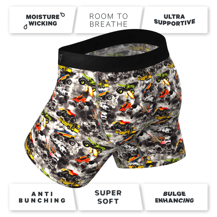 The Here Be Monsters Monster Truck Ball Hammock® Pouch Underwear