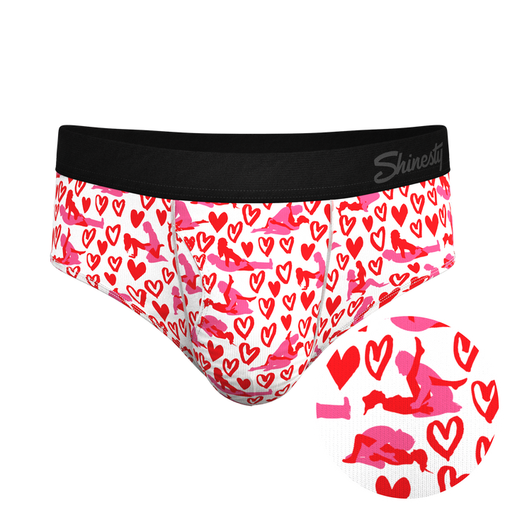 The Hot-Blooded Handbook Ball Hammock® Briefs - Shinesty Valentine's Pouch Underwear