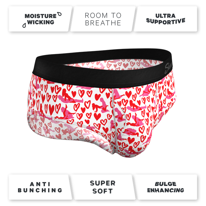 The Hot-Blooded Handbook Ball Hammock® Briefs - Shinesty Valentine's Pouch Underwear