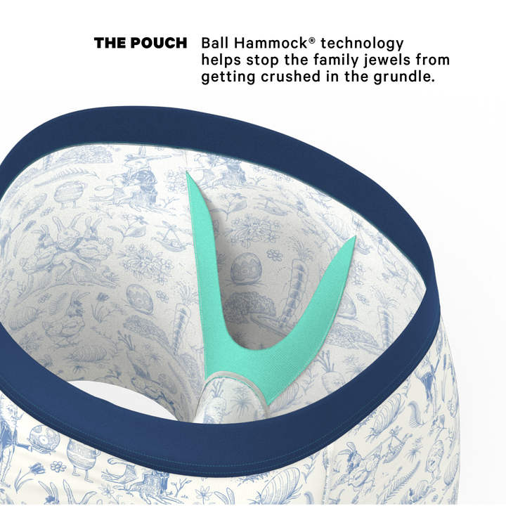 Shinesty "The Hot Cottontail" Easter Toile Ball Hammock® Pouch Boxer Briefs