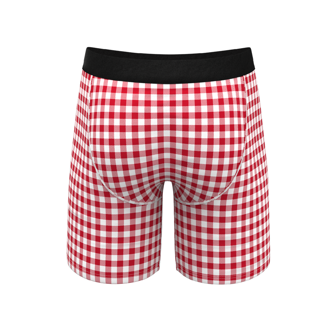 Shinesty The Hot Diggity Corn Dog Long Leg Ball Hammock® Pouch Underwear with Fly